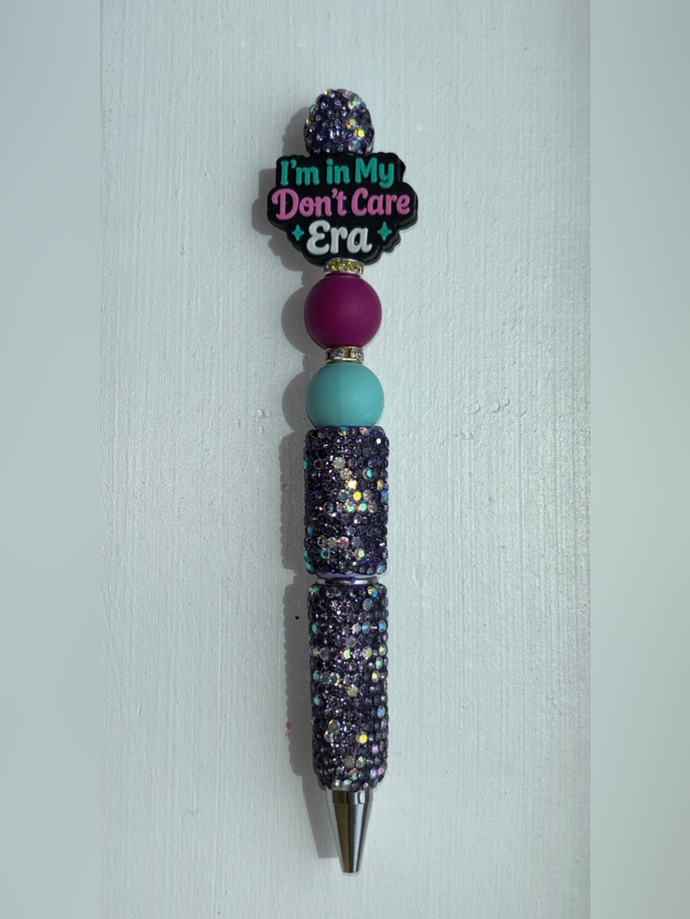 ⭐️Don’t Care Era Bling Pen NEW Handcrafted⭐️